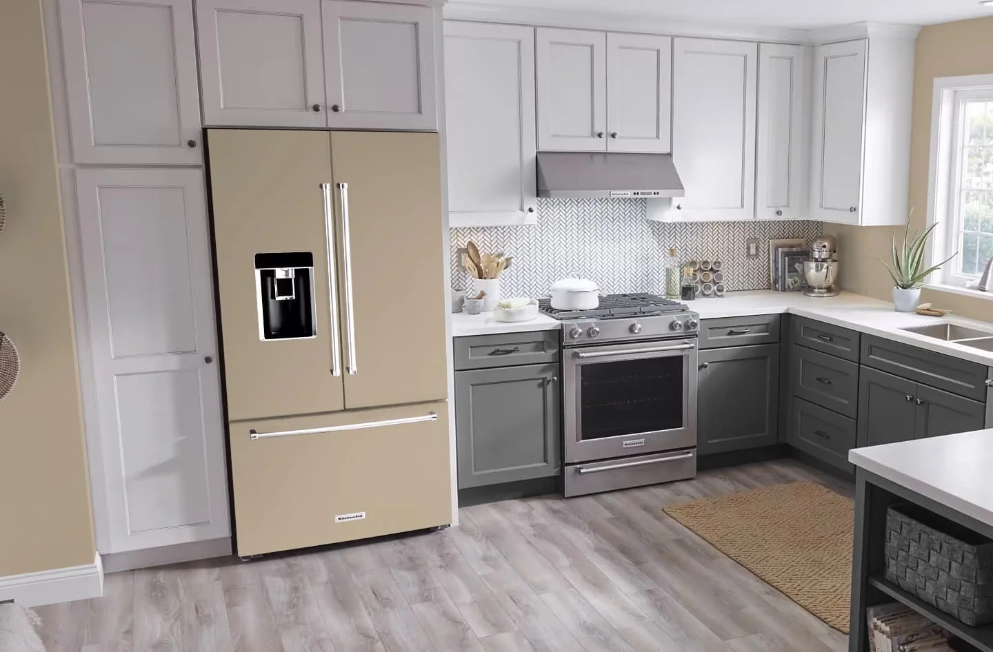 Universal Khaki SW 6150 Paint-Match Refrigerator Wrap